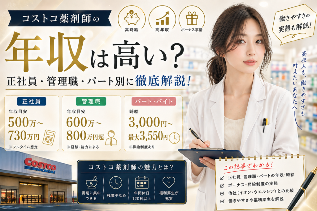 コストコ薬剤師の年収は高い (2)