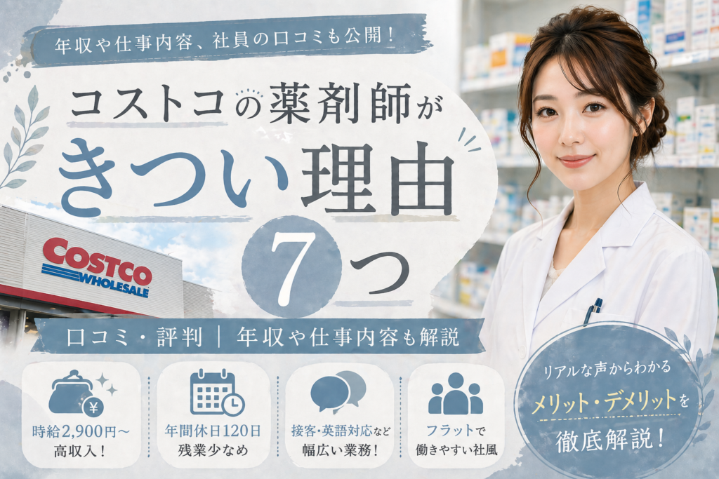 コストコ薬剤師はきつい