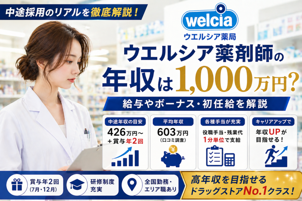 ウエルシアの薬剤師中途採用