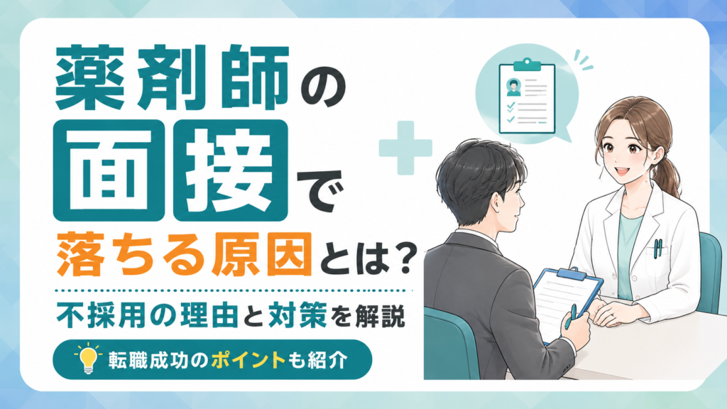 薬剤師面接落ちる